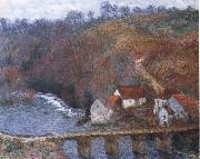 Claude Monet The Grande Creuse by the Bridge at Vervy Spain oil painting artist